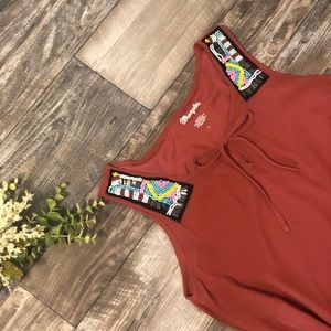 Wrangler • Burnt Orange Sleeveless Top